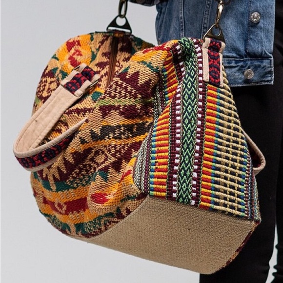 Handmade bohemian Karma Bag weekender bag duffle bag - Picture 7 of 13